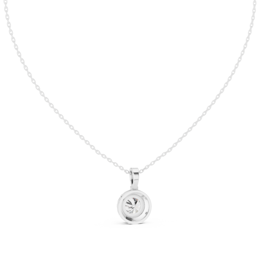 Round Halo Pendant