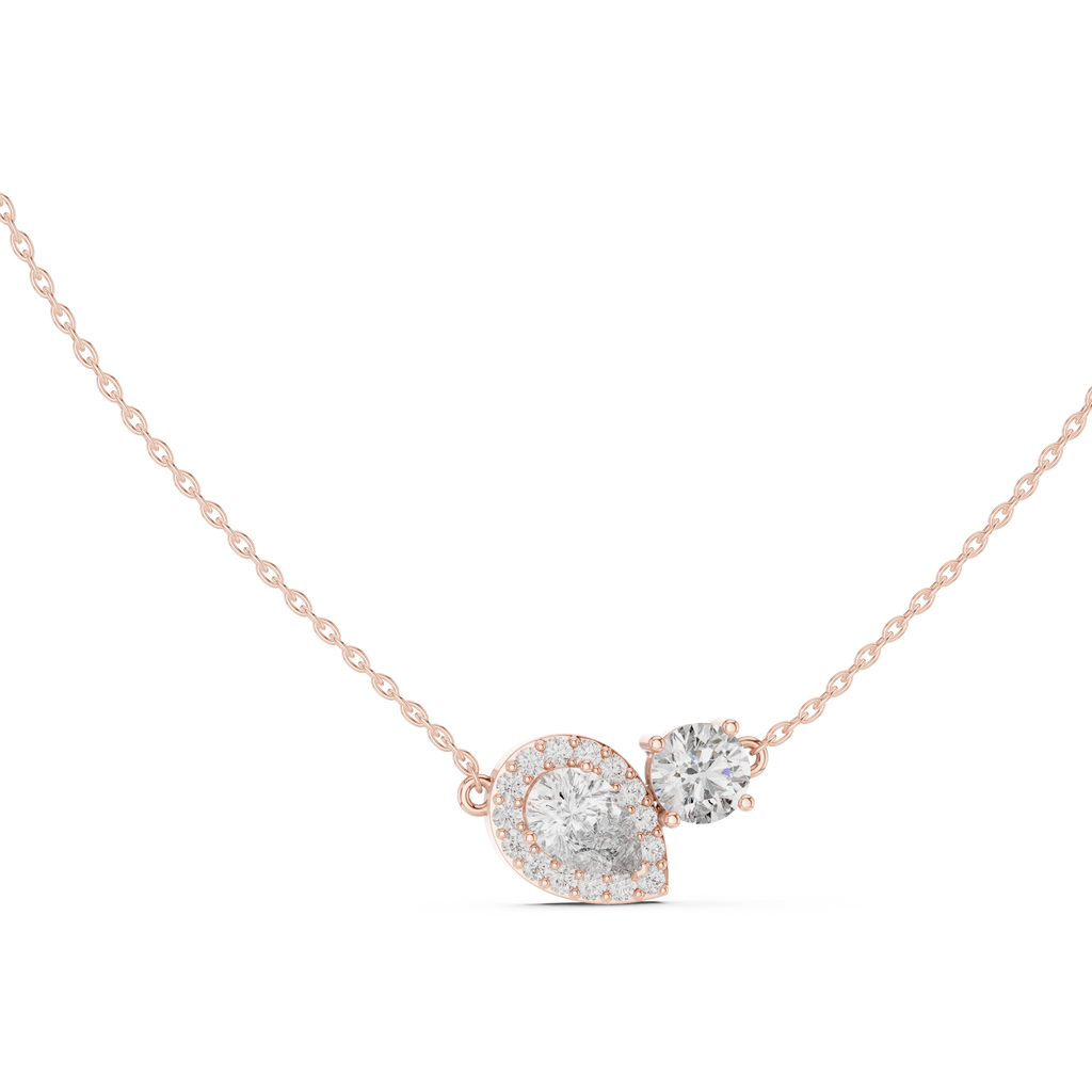 Toi et Moi Halo Pendant
