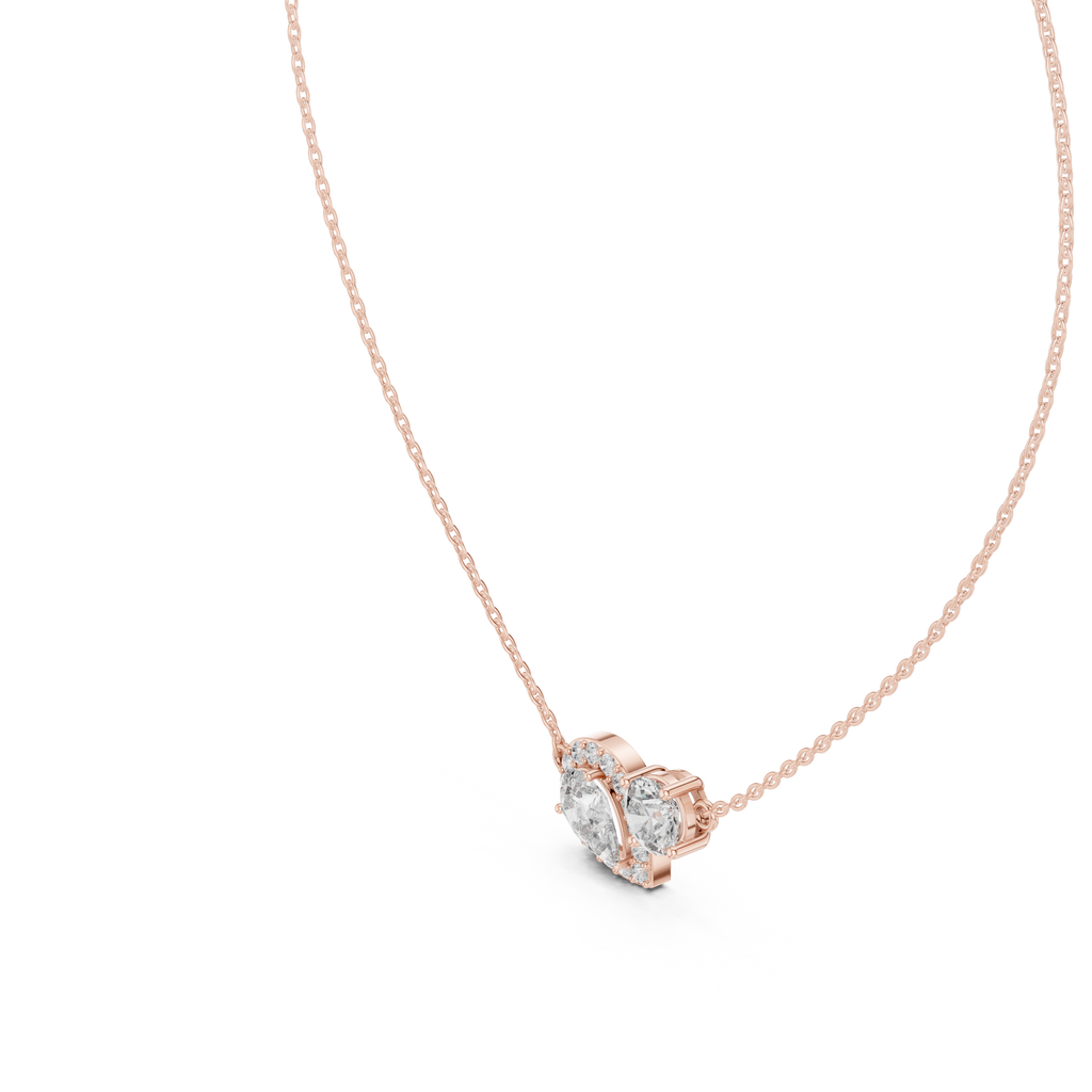 Toi et Moi Halo Pendant