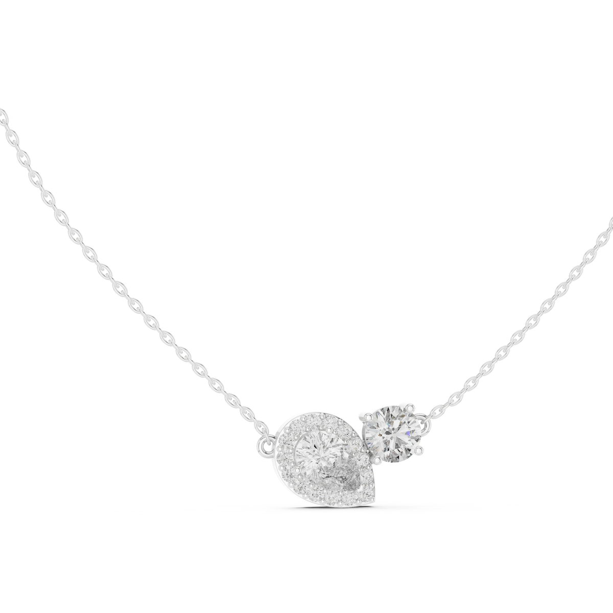 Toi et Moi Halo Pendant