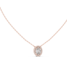 Load image into Gallery viewer, Oval Halo Pendant