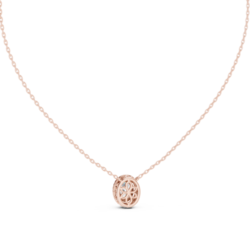 Oval Halo Pendant