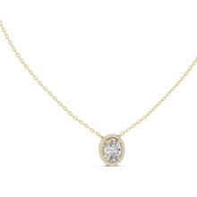 Load image into Gallery viewer, Oval Halo Pendant