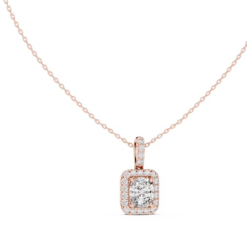 Cushion Halo Pendant