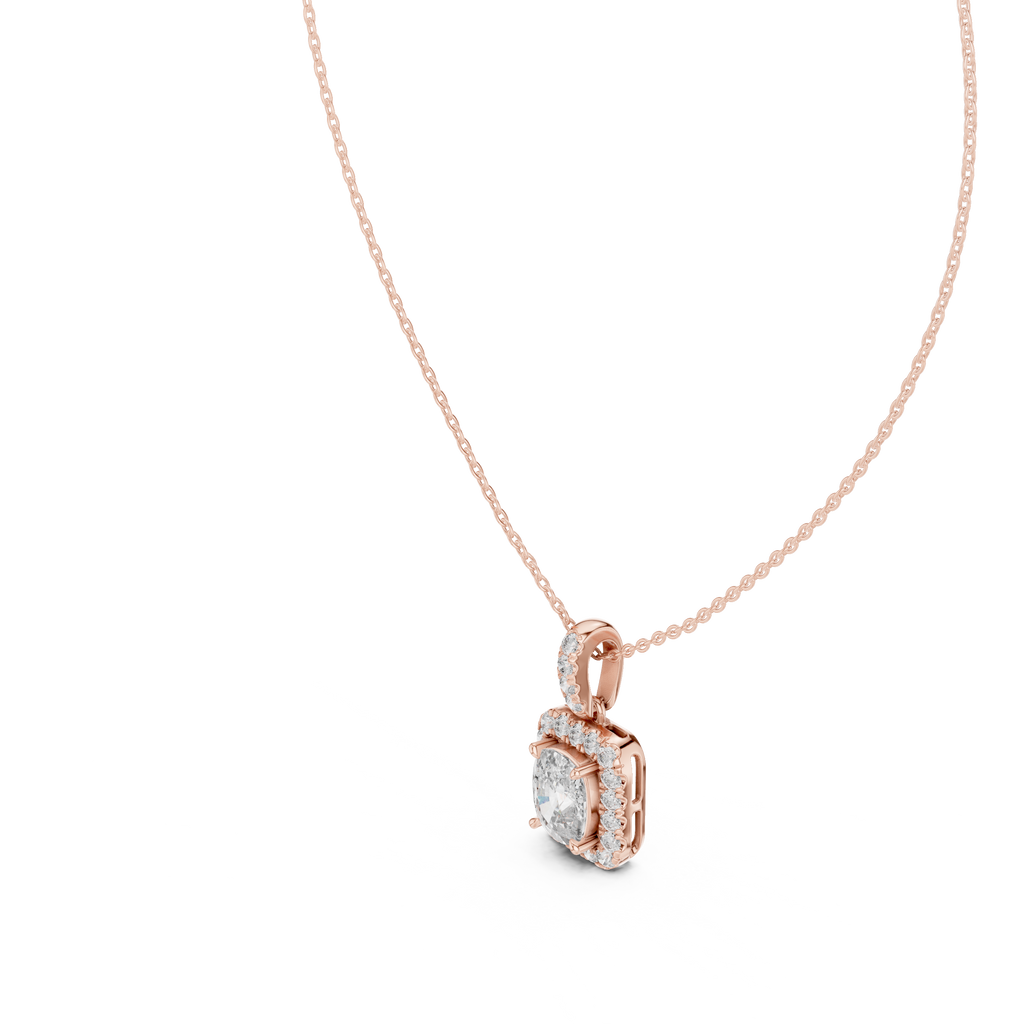 Cushion Halo Pendant