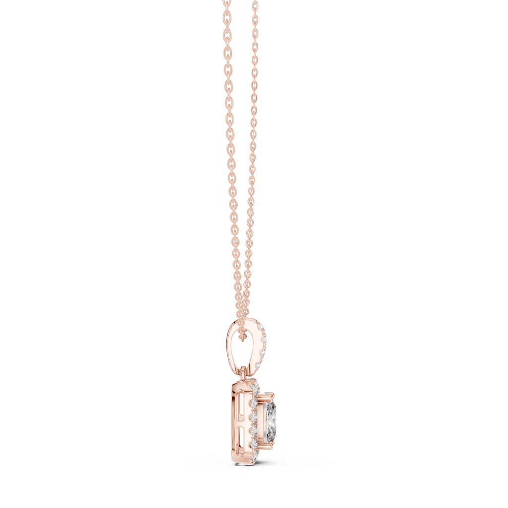 Cushion Halo Pendant