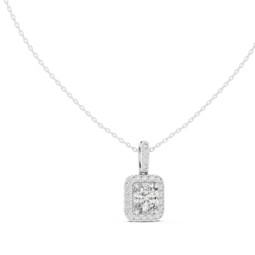 Cushion Halo Pendant