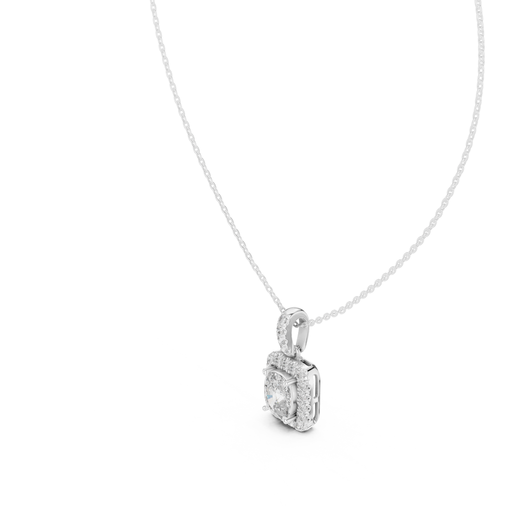 Cushion Halo Pendant
