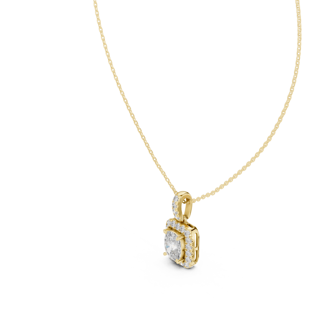 Cushion Halo Pendant