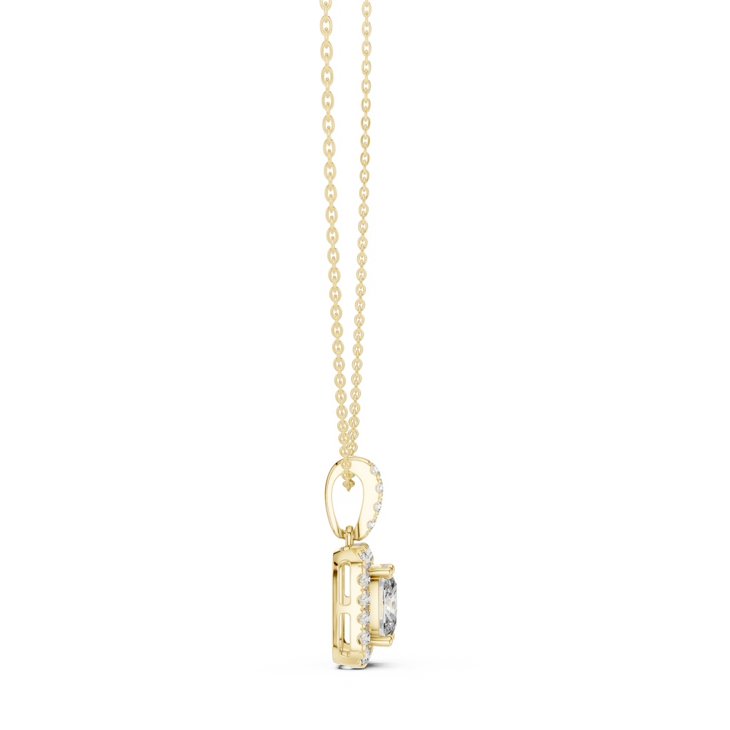 Cushion Halo Pendant