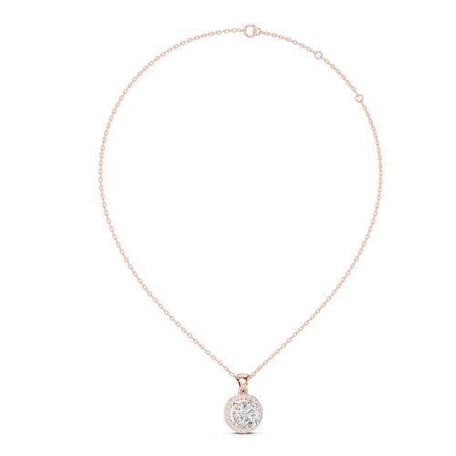 Round Halo Pendant