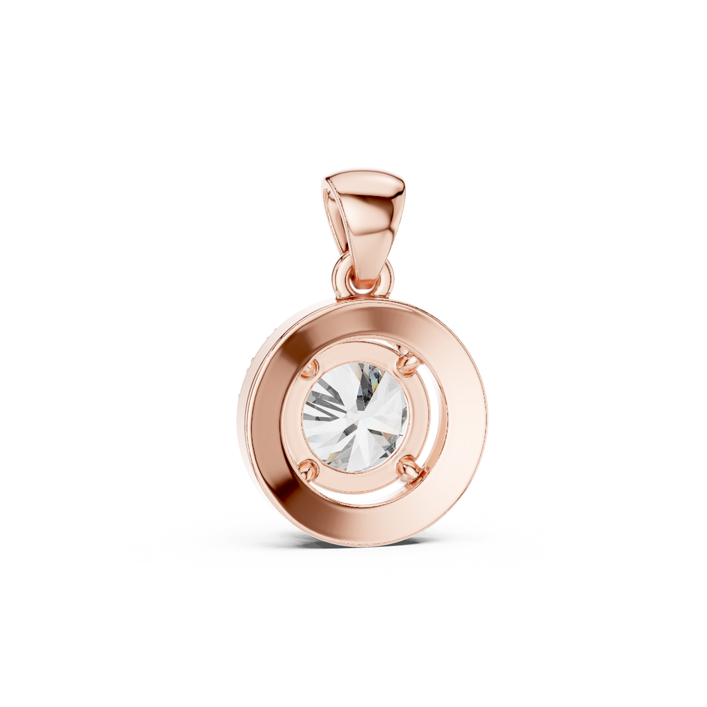 Round Halo Pendant