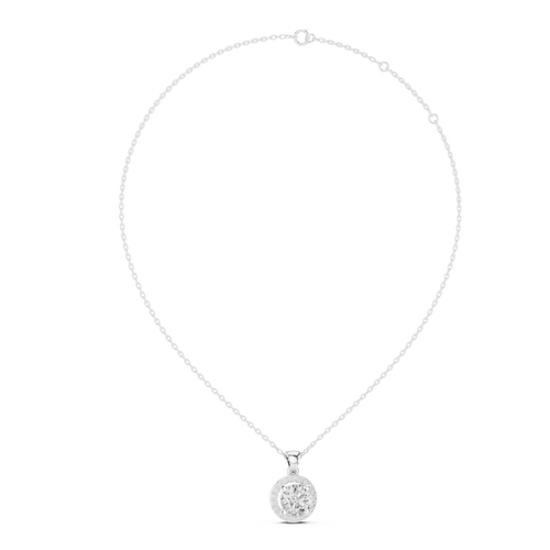 Round Halo Pendant