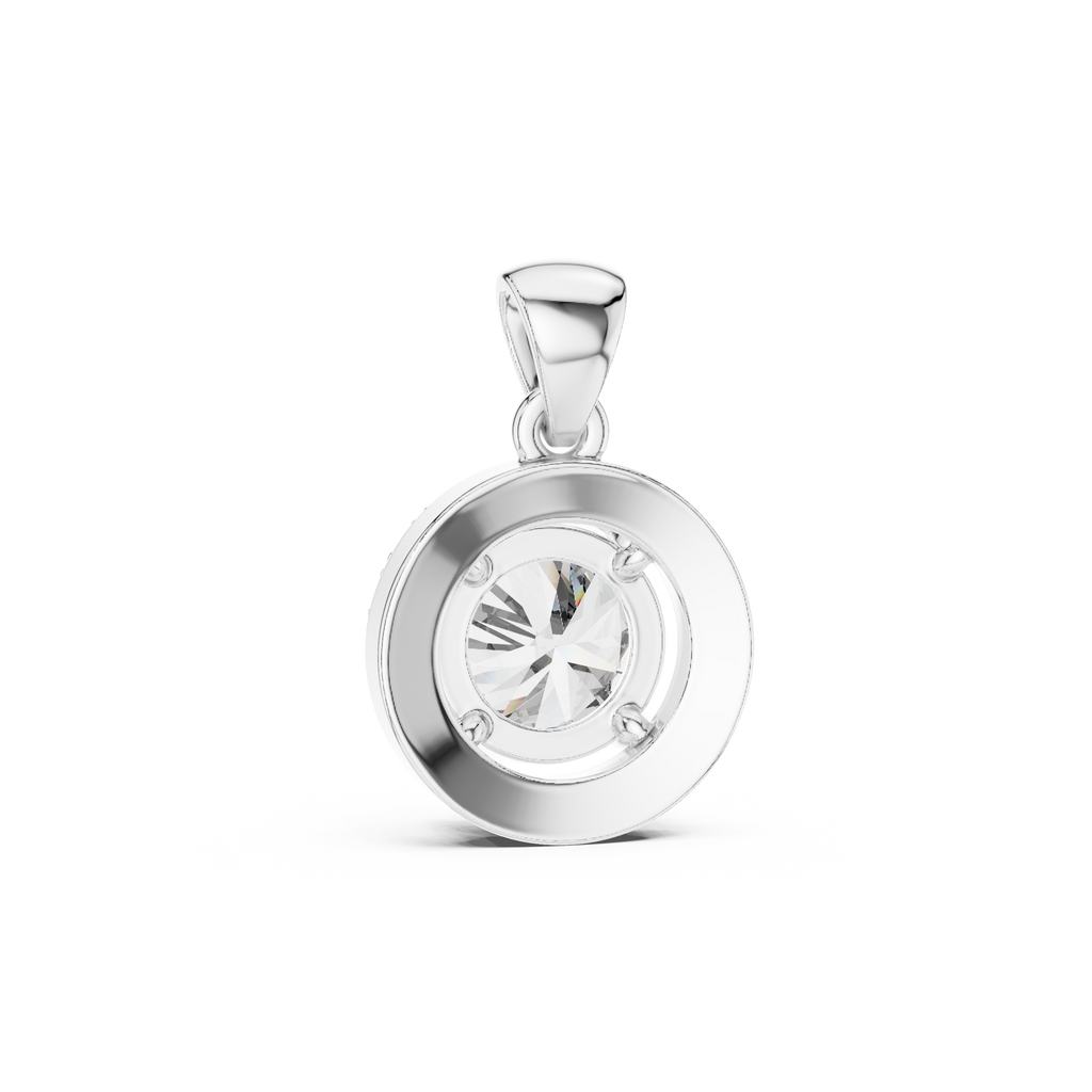 Round Halo Pendant
