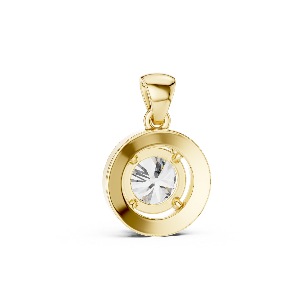 Round Halo Pendant