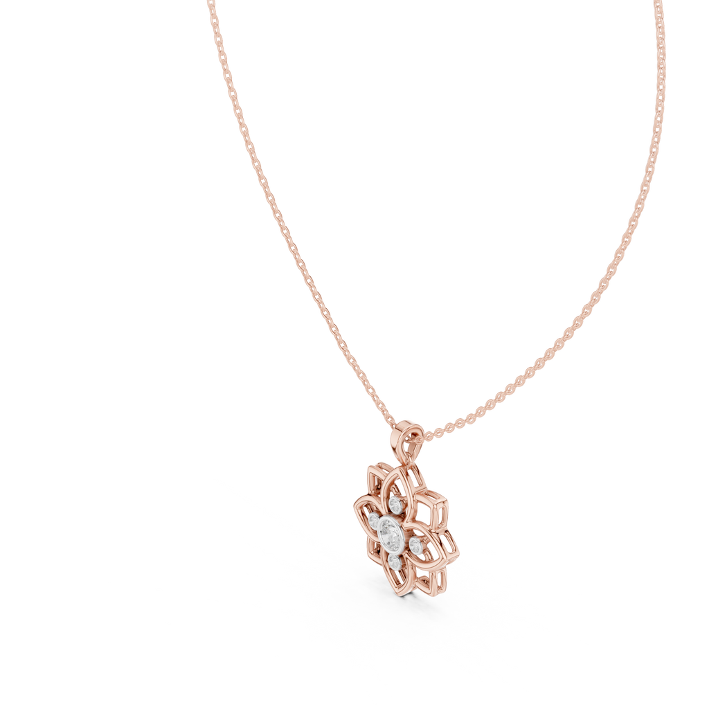Round Flower Pendant