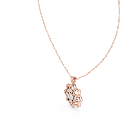 Round Flower Pendant
