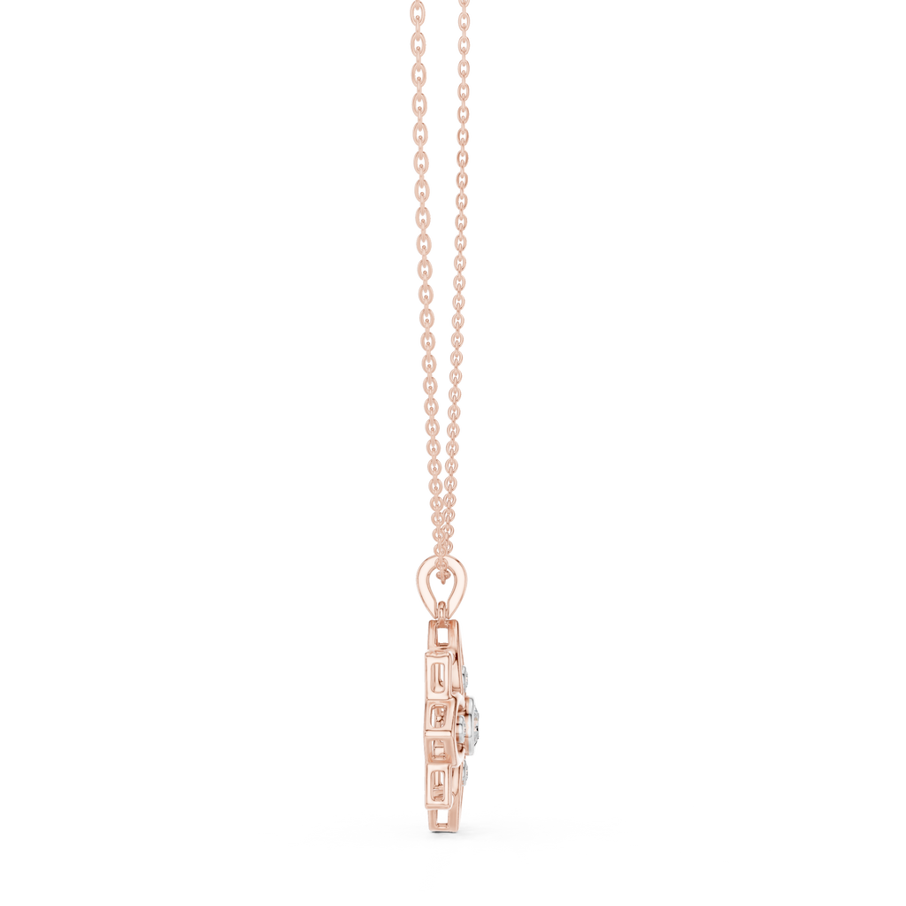 Round Flower Pendant