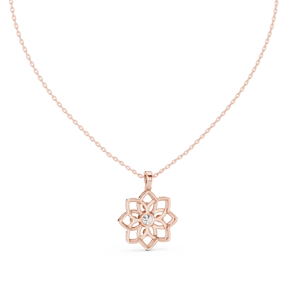 Round Flower Pendant