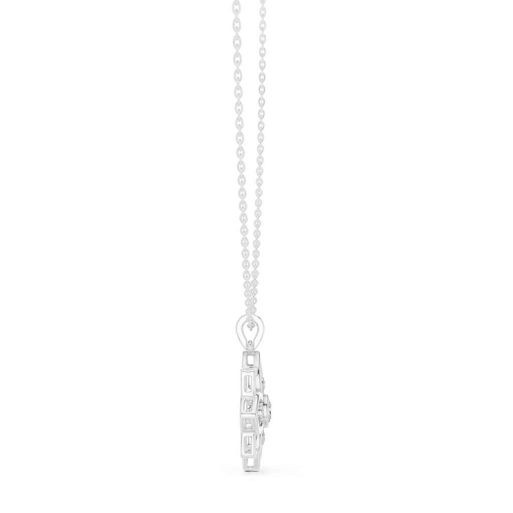 Round Flower Pendant