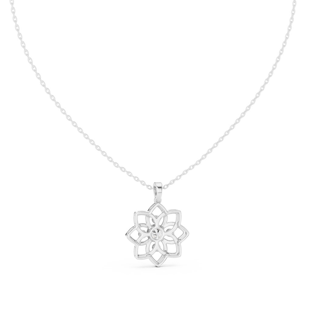 Round Flower Pendant