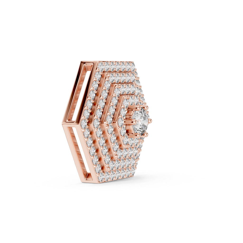 Hexagon Pyramid Pendant