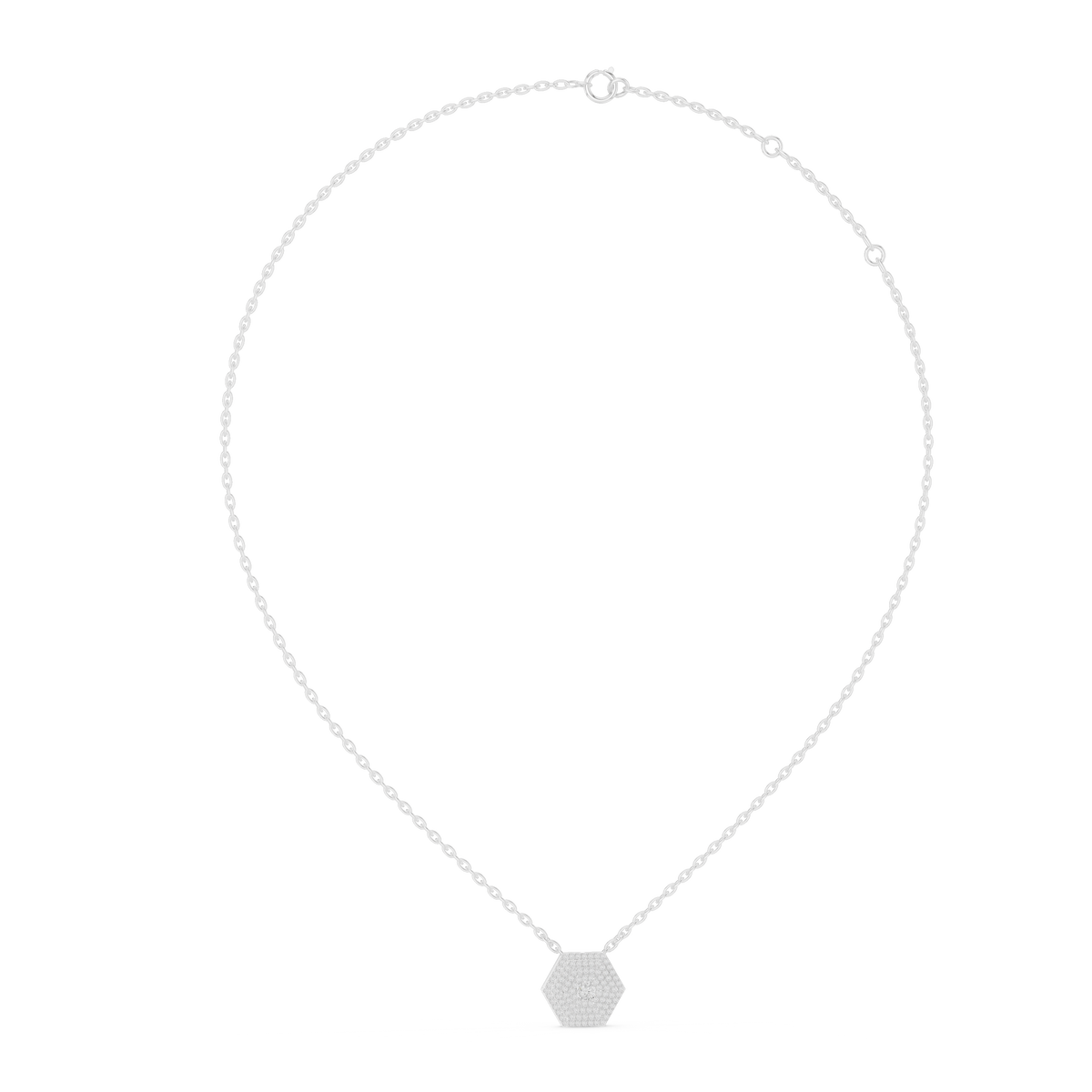 Hexagon Pyramid Pendant