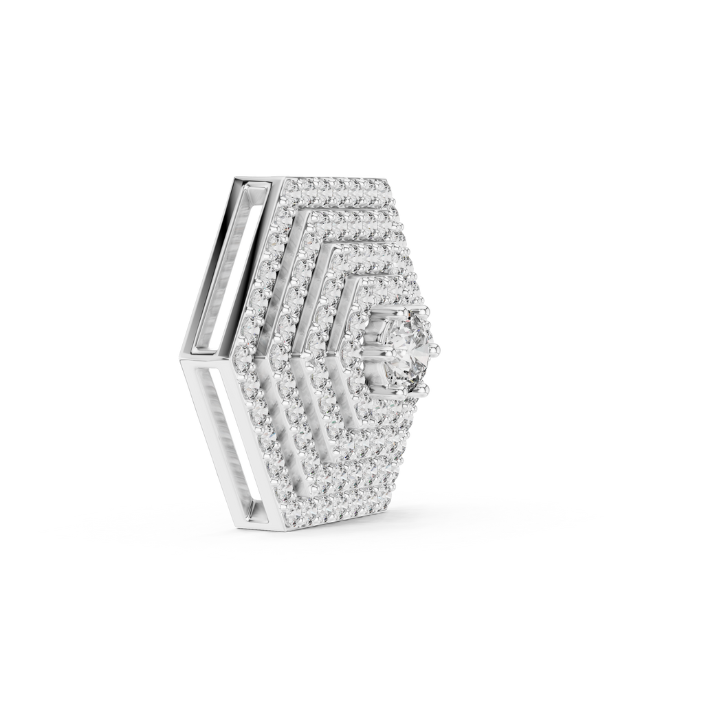 Hexagon Pyramid Pendant