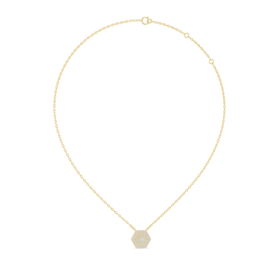 Hexagon Pyramid Pendant