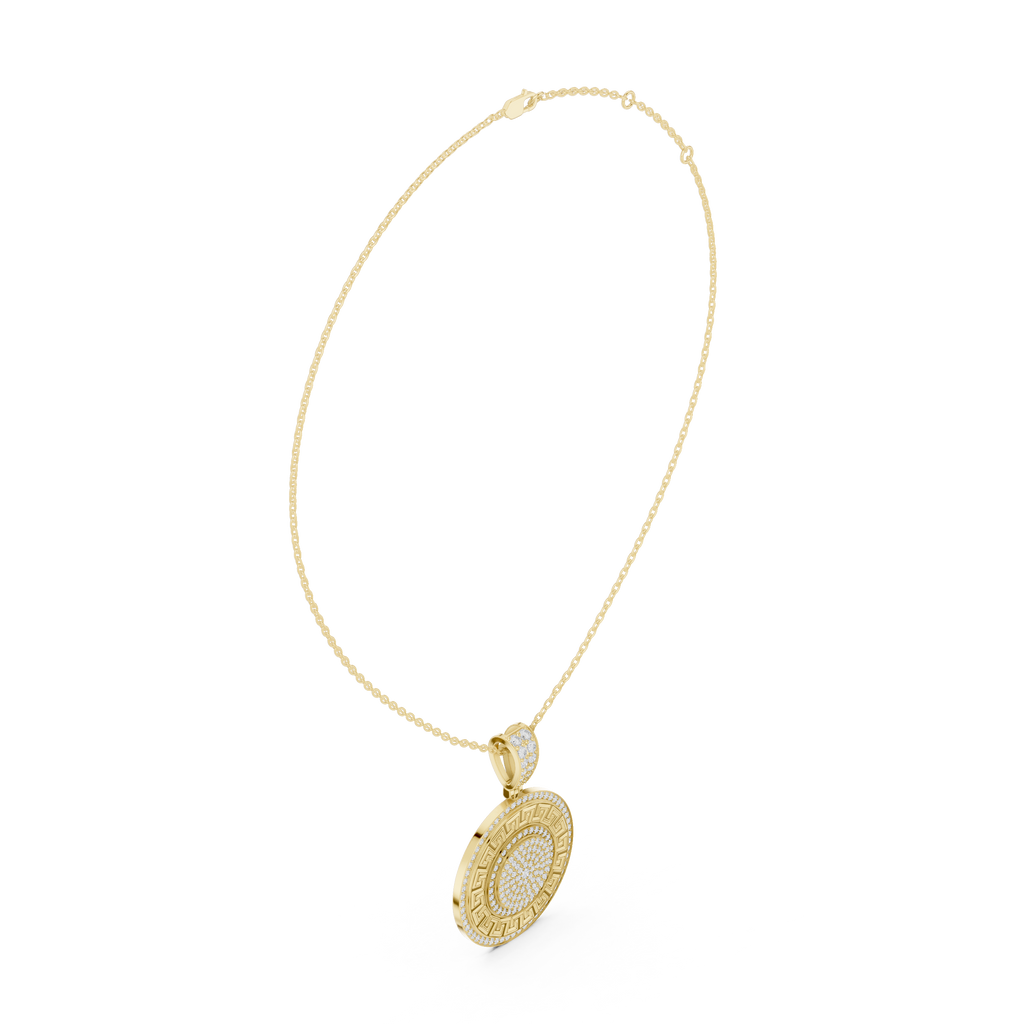 Round Emblem Pendant