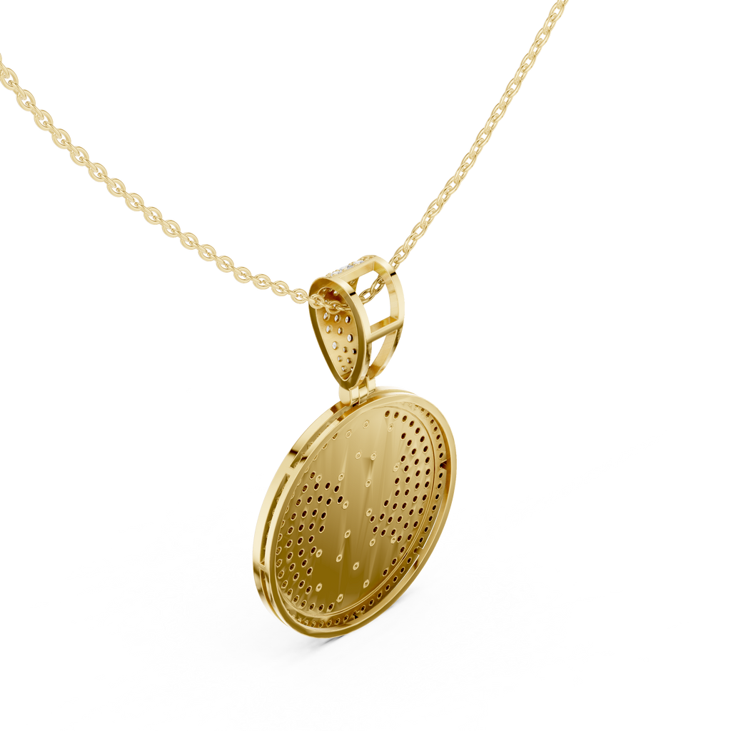 Round Emblem Pendant