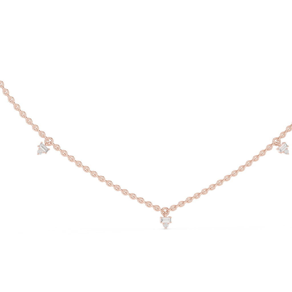 Baguette Round Pendant