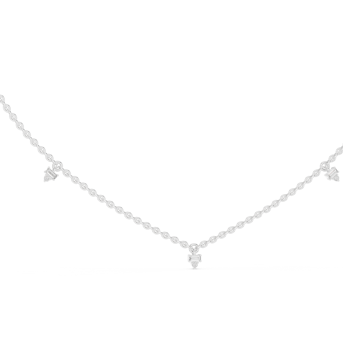 Baguette Round Pendant
