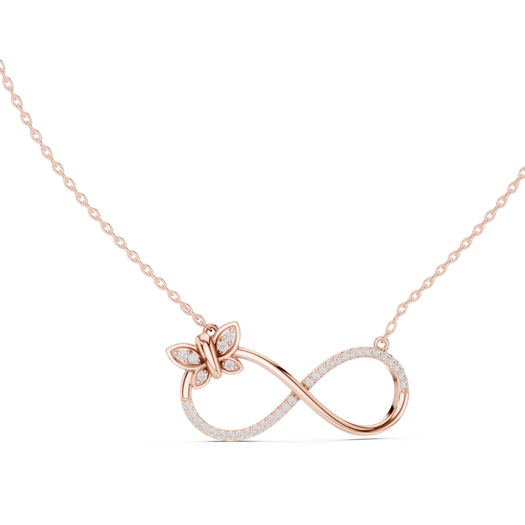 Butterfly Infinity Pendant