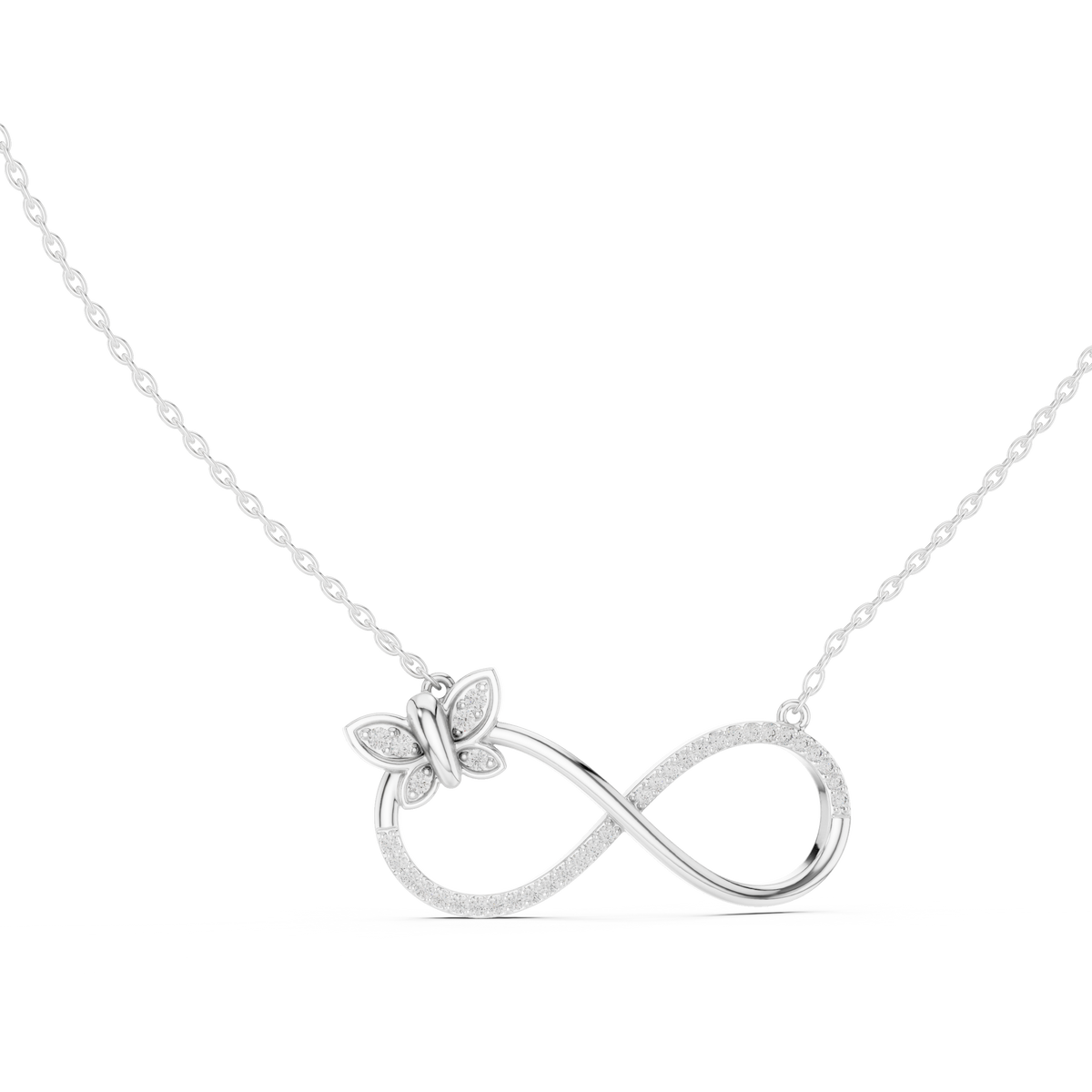 Butterfly Infinity Pendant