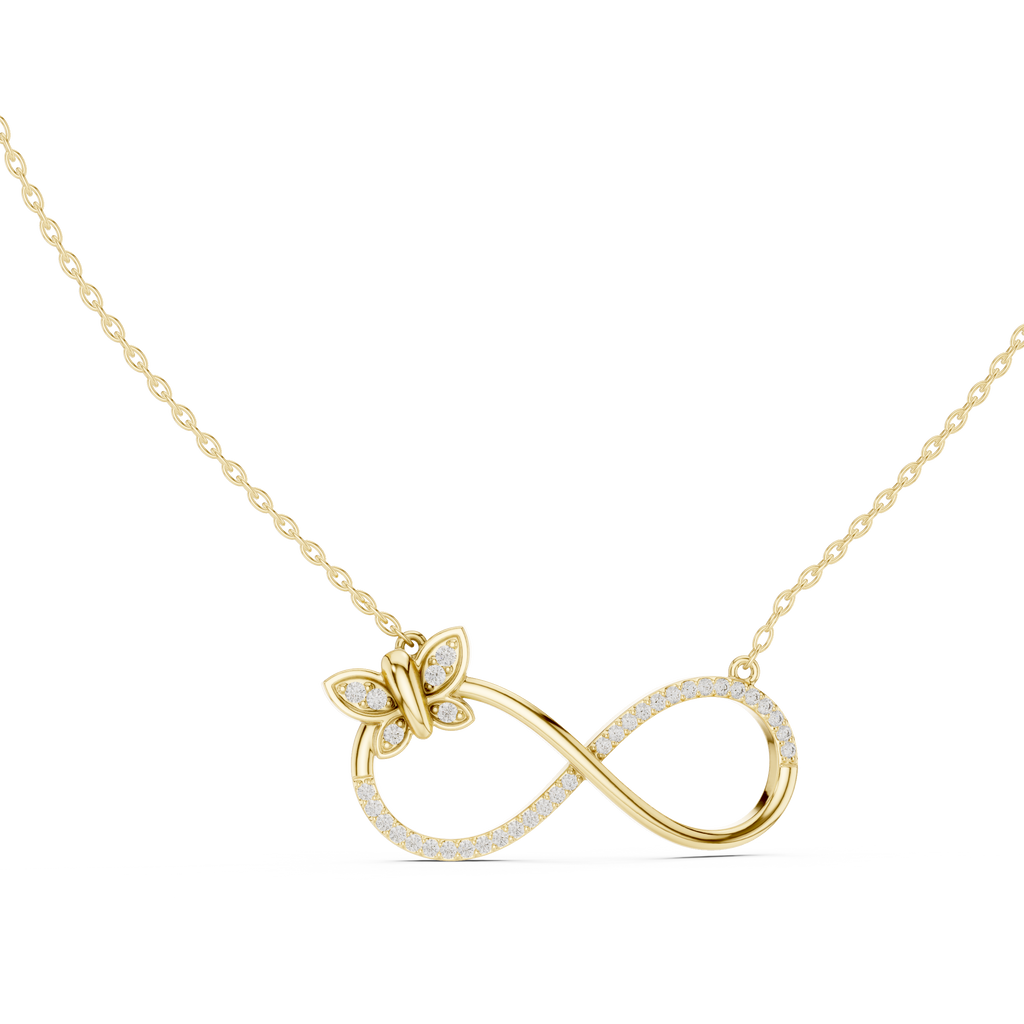Butterfly Infinity Pendant