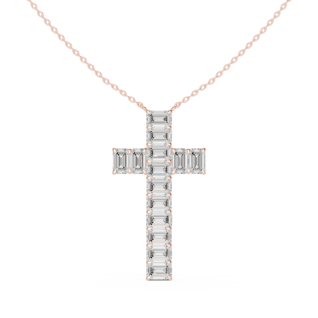 Emerald Cross Pendant