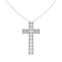 Load image into Gallery viewer, Emerald Cross Pendant
