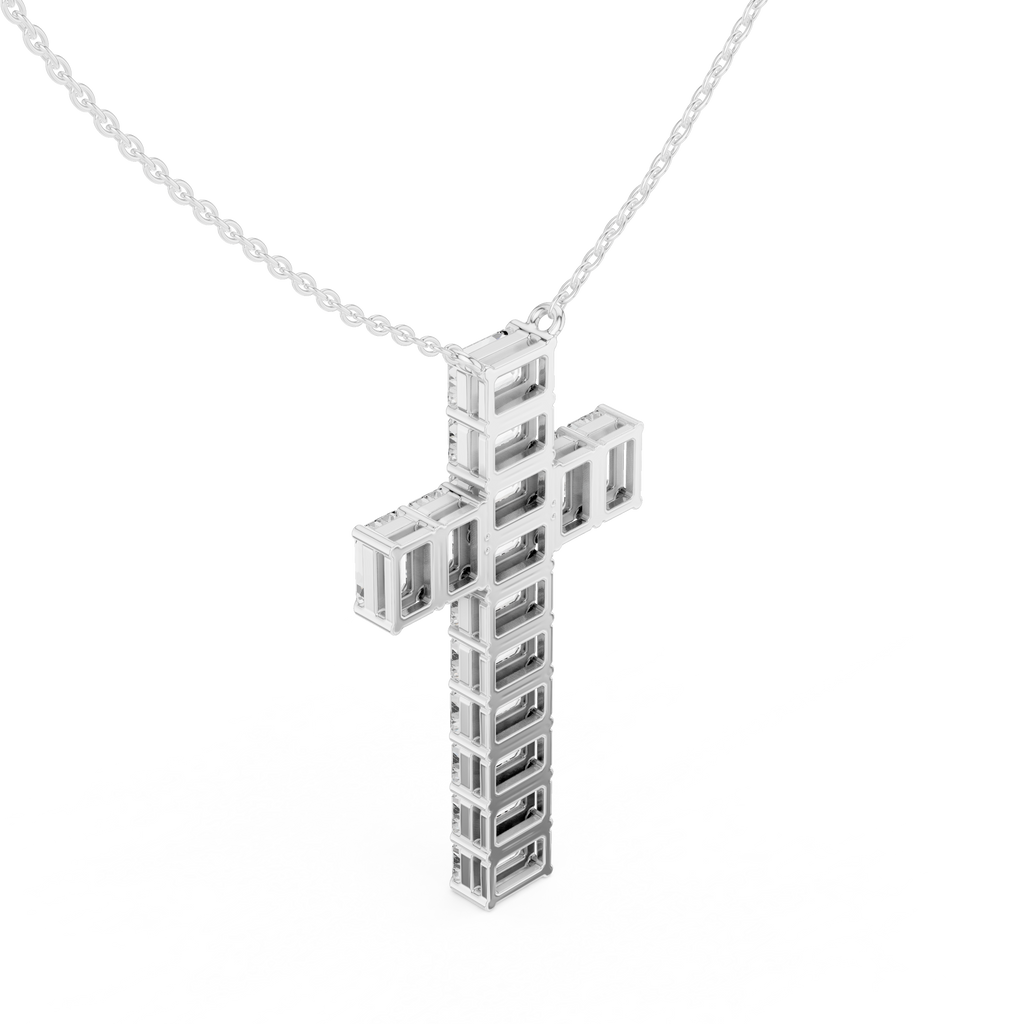 Emerald Cross Pendant