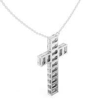 Load image into Gallery viewer, Emerald Cross Pendant