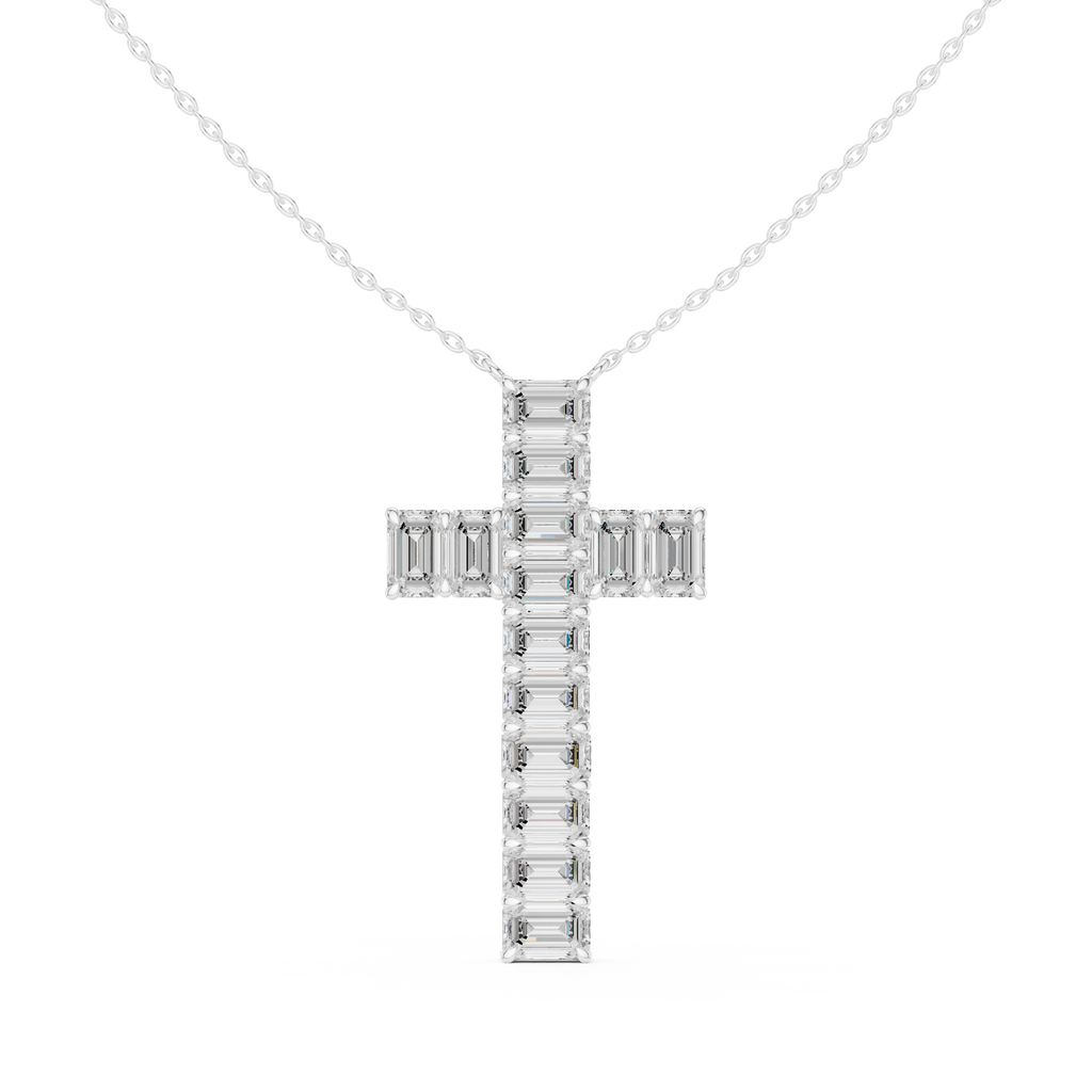 Emerald Cross Pendant