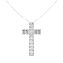 Load image into Gallery viewer, Emerald Cross Pendant