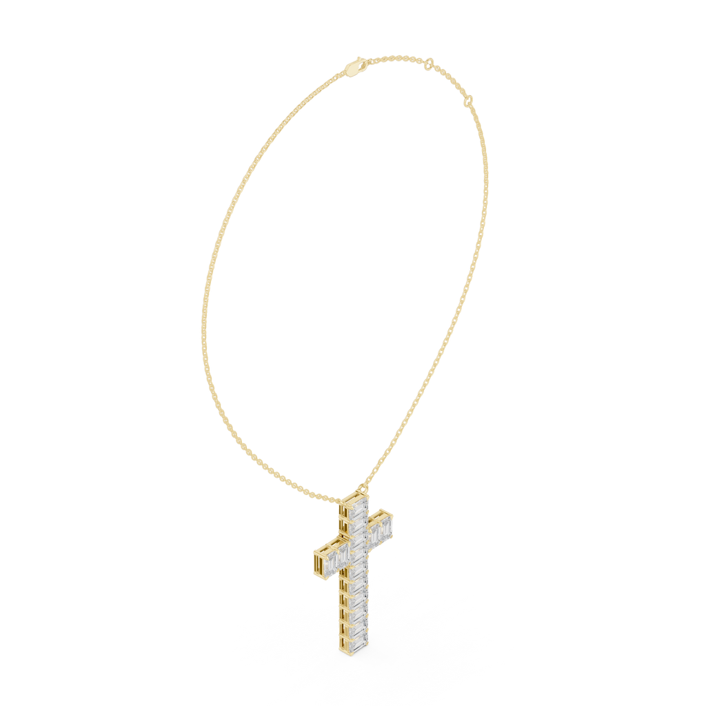 Emerald Cross Pendant
