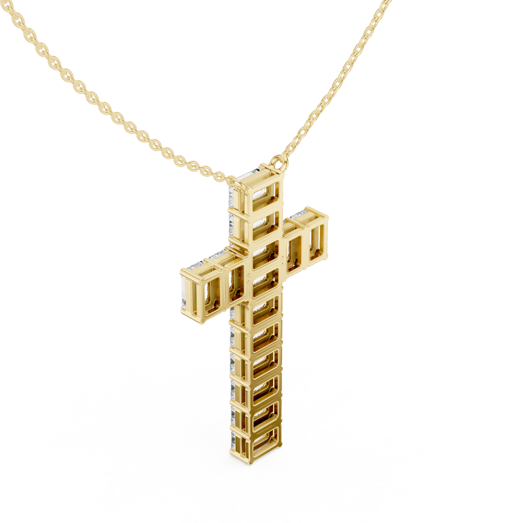 Emerald Cross Pendant