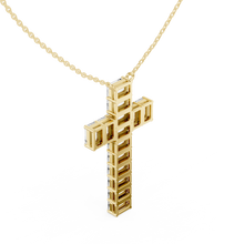 Load image into Gallery viewer, Emerald Cross Pendant