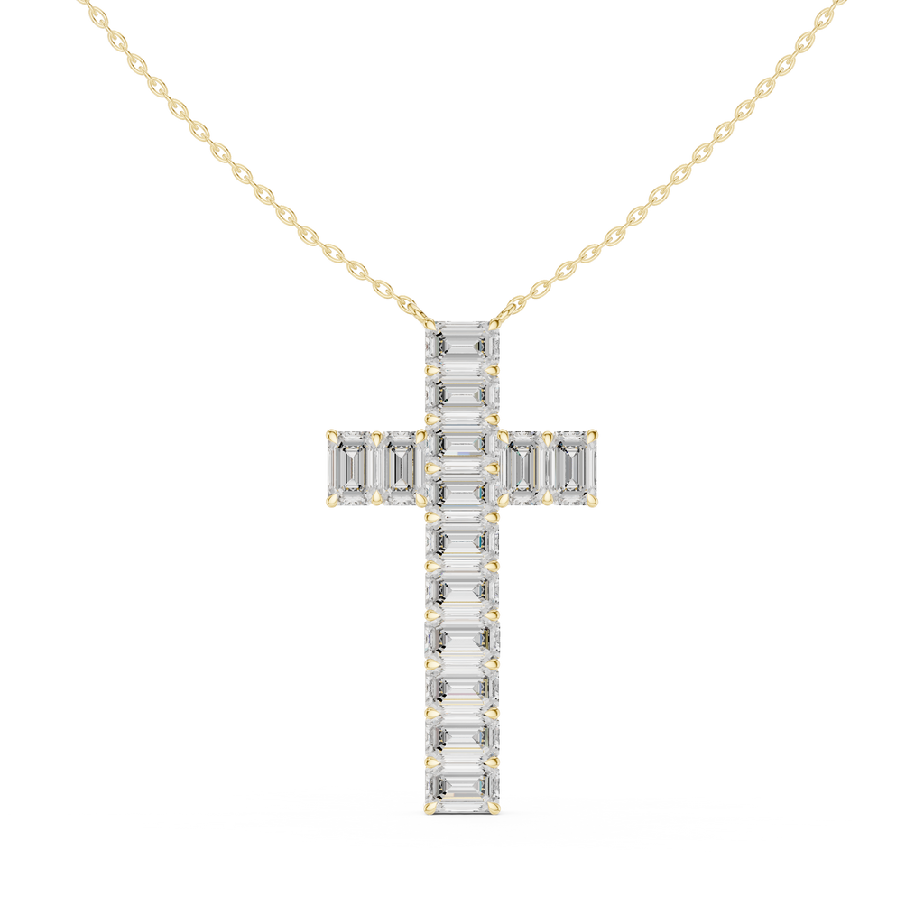Emerald Cross Pendant