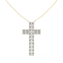 Load image into Gallery viewer, Emerald Cross Pendant