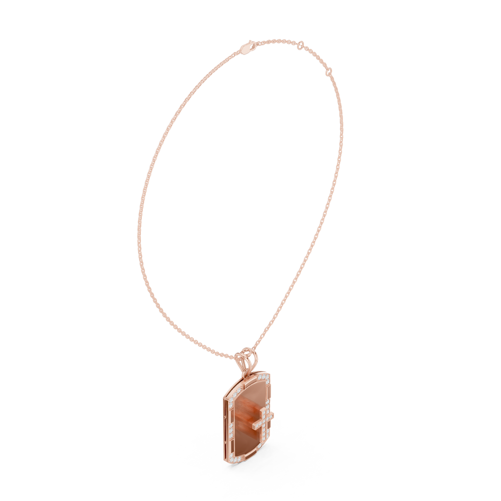 Cross Dog Tag Pendant