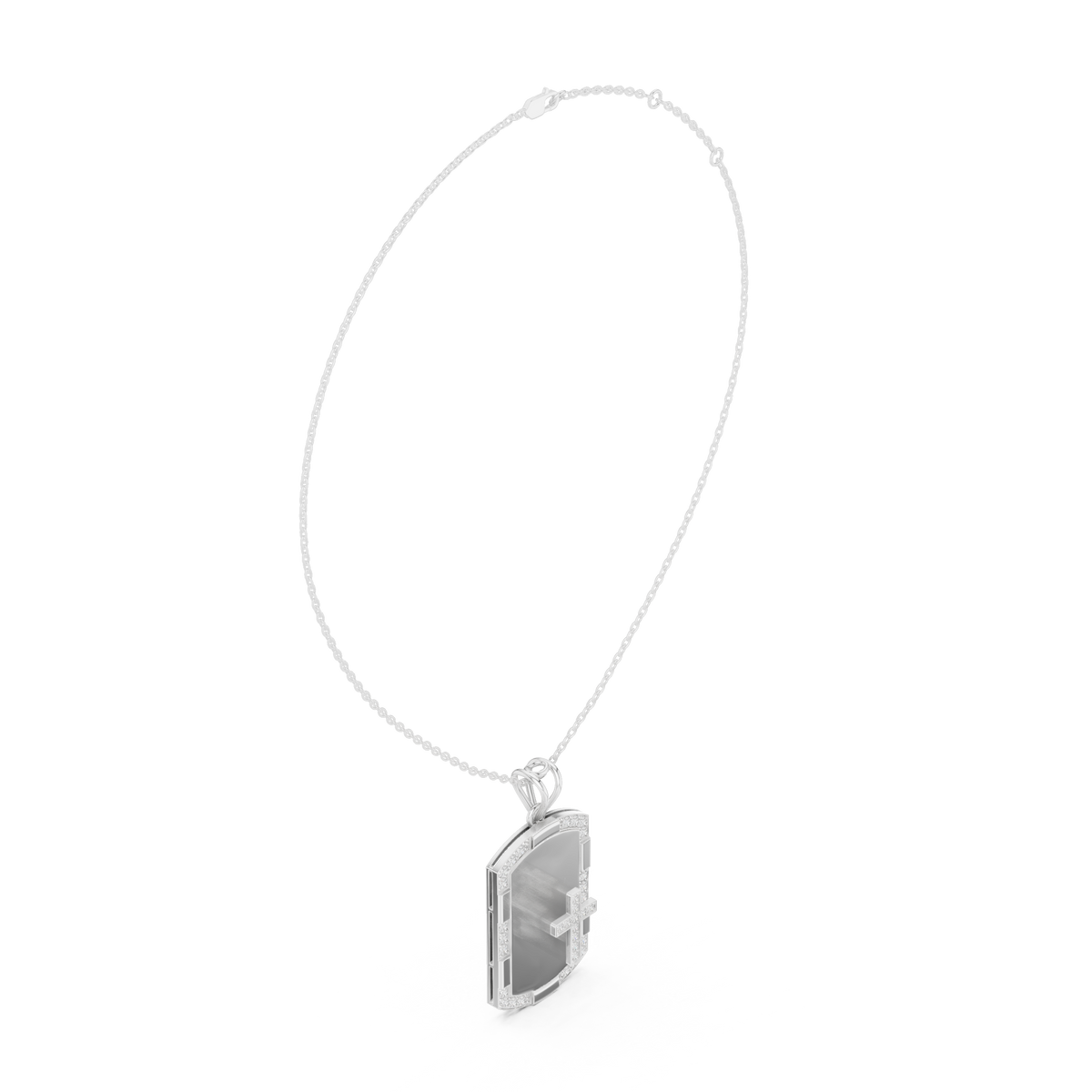 Cross Dog Tag Pendant