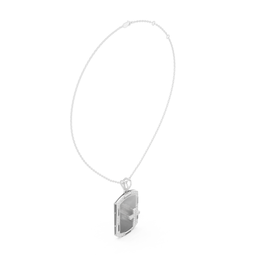 Cross Dog Tag Pendant